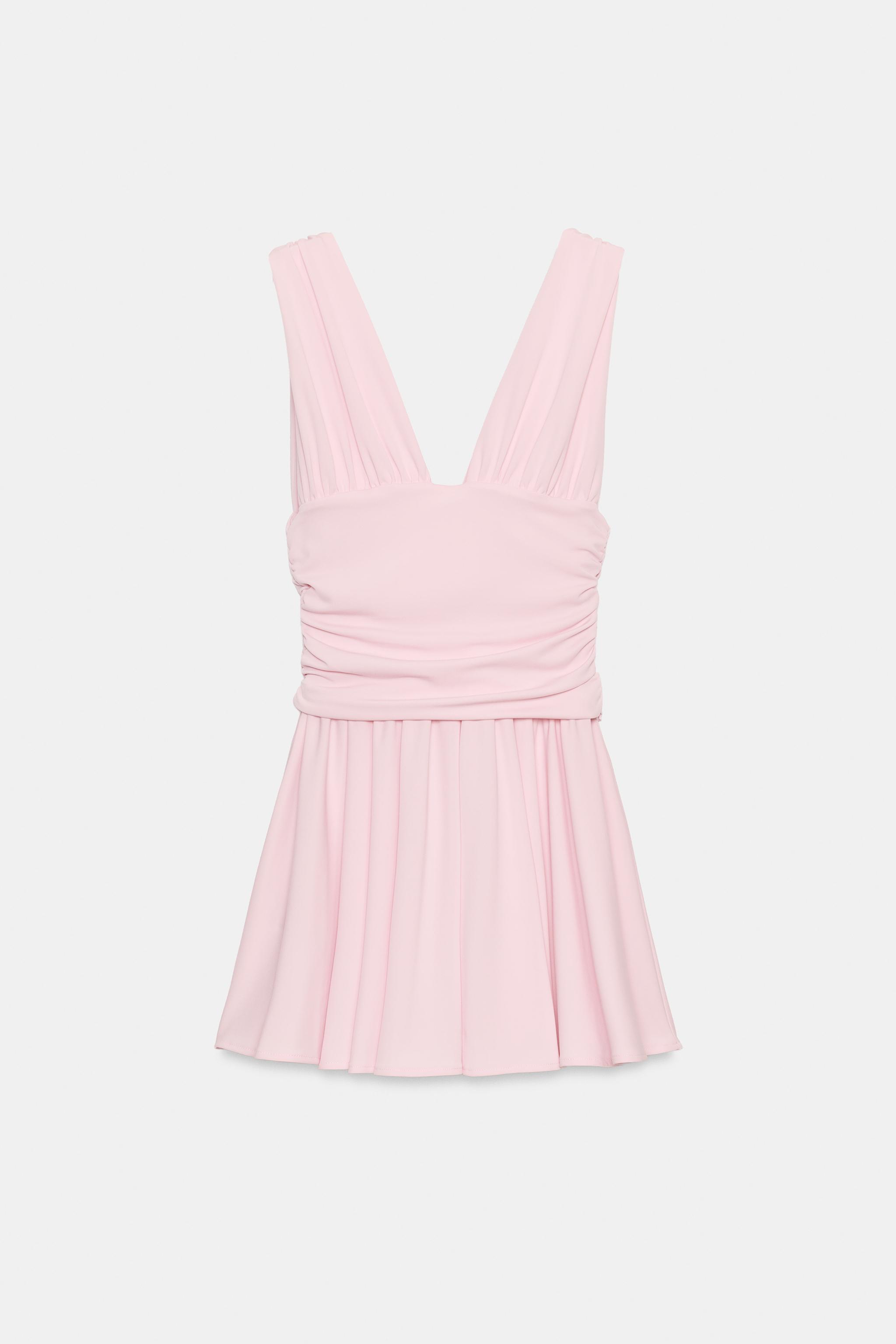 DRAPED MINI DRESS